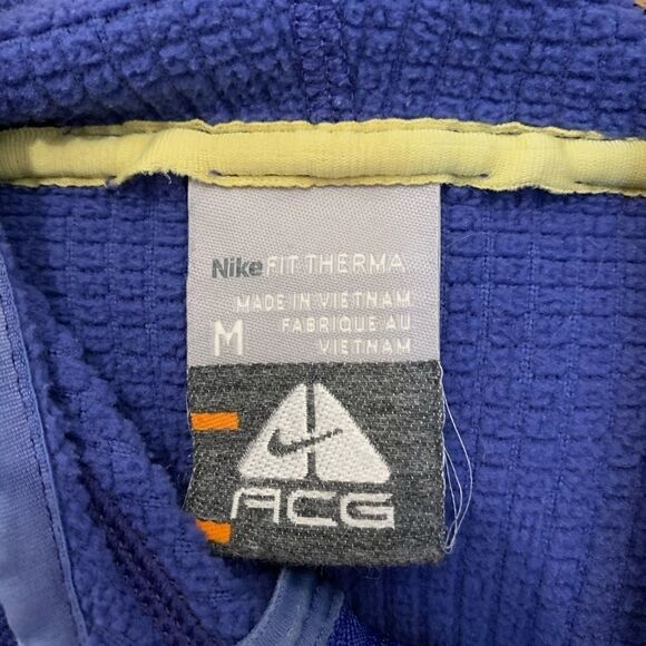 Blue Women’s Nike Fleece Jacket with hood Medium - Picture 2 of 5